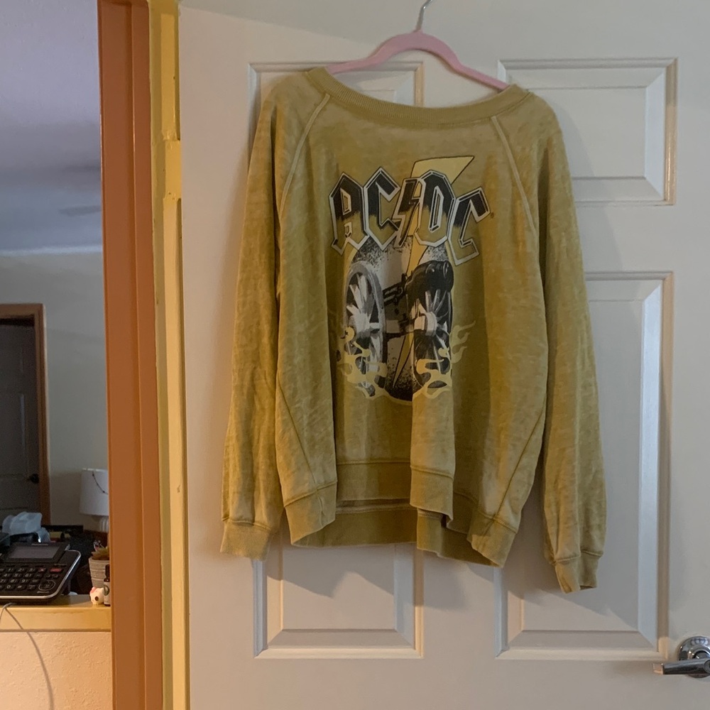 NWOT RECYCLED KARMA  Men's Crewneck Sweater - Mustard